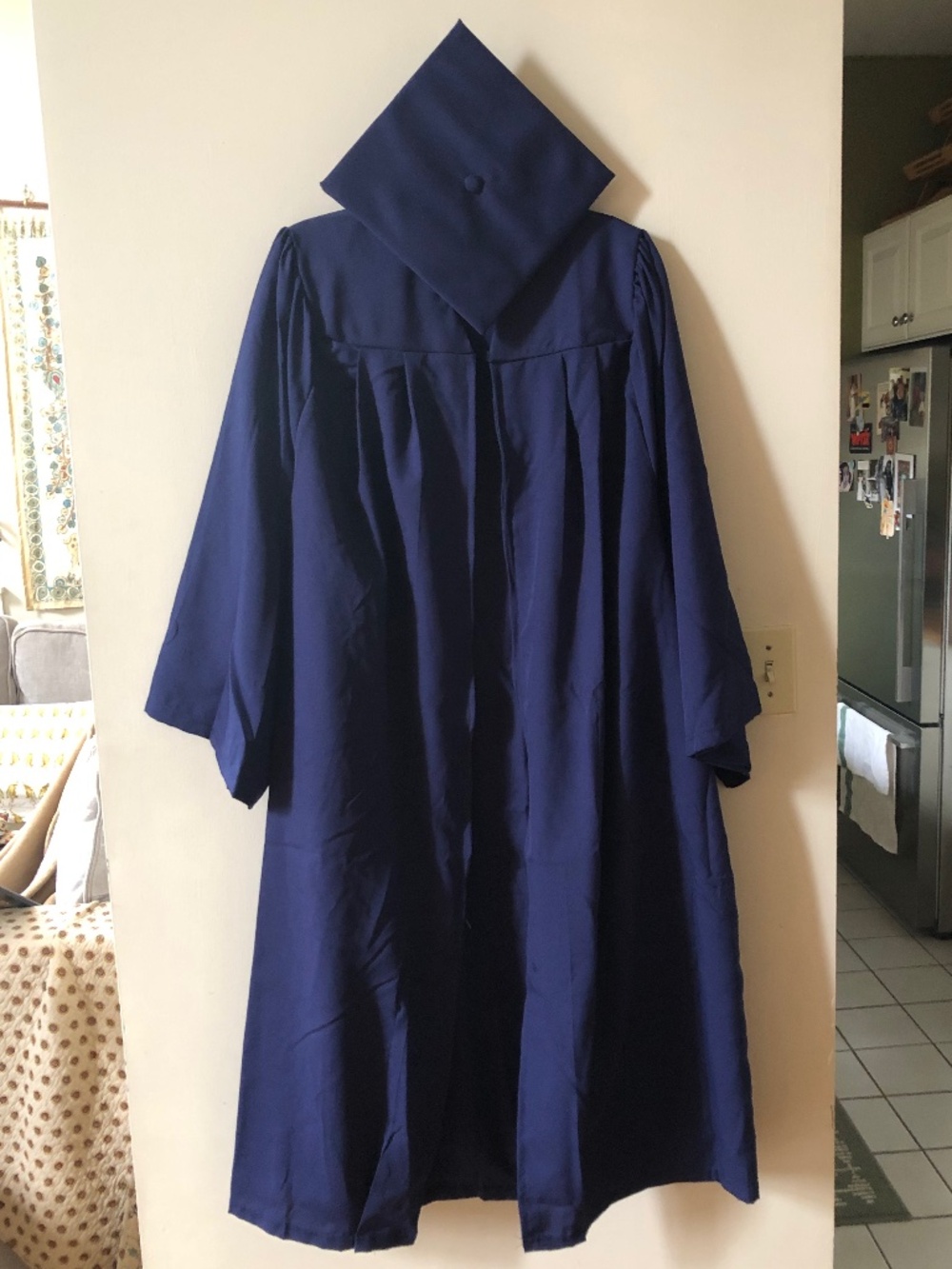 Bachelors Navy Blue Cap and Gown
